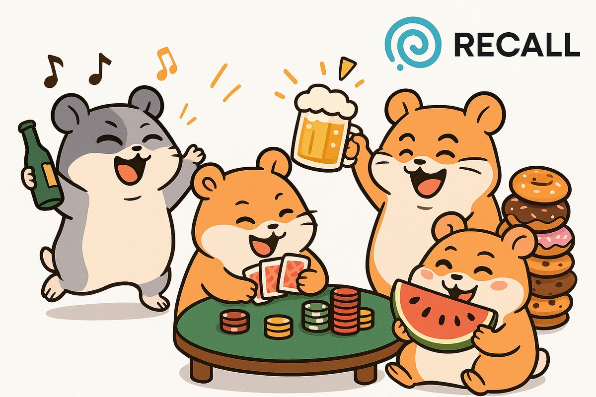 ledai196's tweet image. The Recall project isn’t just about innovation—it’s about community and fun too! 🐹✨ From blockchain breakthroughs to poker nights with hamsters, Recall brings people (and hamsters) together. #RecallProject #RecallPoker @recallnet