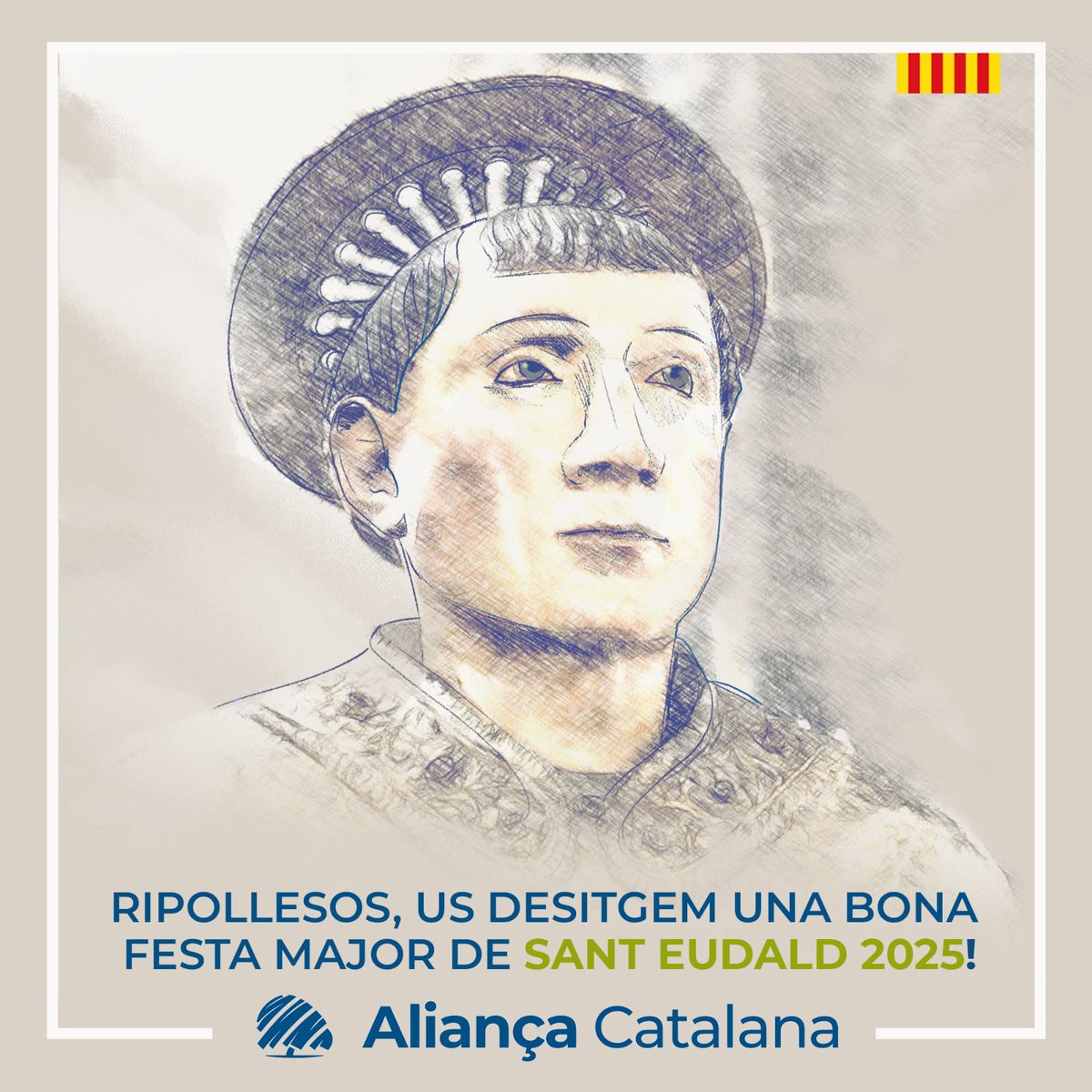 Felicitacions a tots els Eudalds, Eudalets, Eudaldes, Eudalines... en el dia del nostre Sant Patró.

#GovernemRipoll