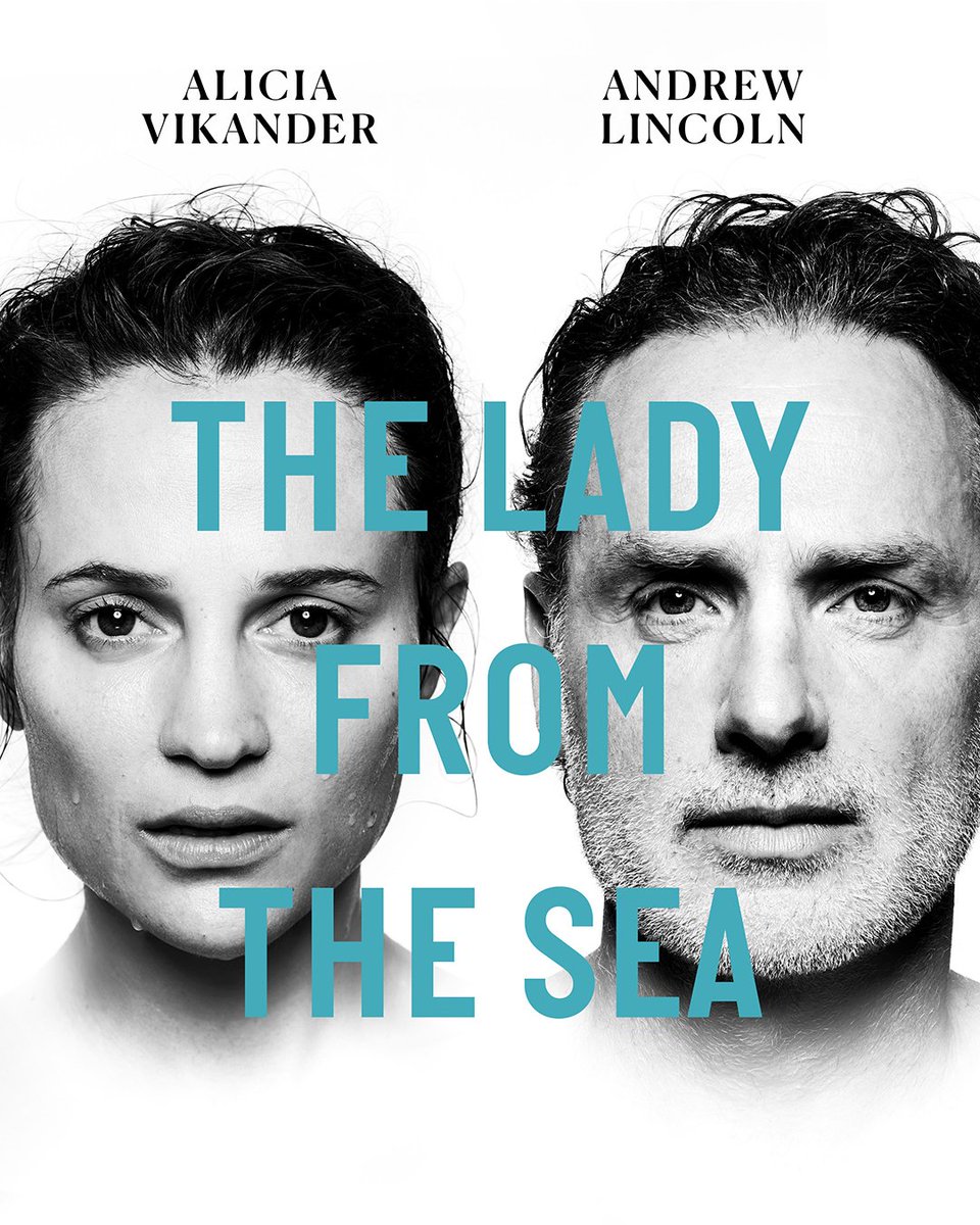#TheLadyFromTheSea Official Key Art starring Andrew Lincoln and Alicia Vikander at the Bridge Theatre in London, UK.

The Lady from the Sea is a thrilling dissection of desire, loss and rebirth for the contemporary age.

The play will run from September 10 - November 8, 2025.