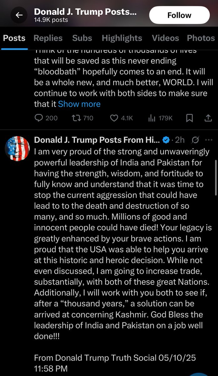 DocAtif_physio's tweet photo. @Shaydez081 @AsadAToor It’s there on this Handle, not on Trump’s official X handle. https://t.co/tTCM4n4wOS