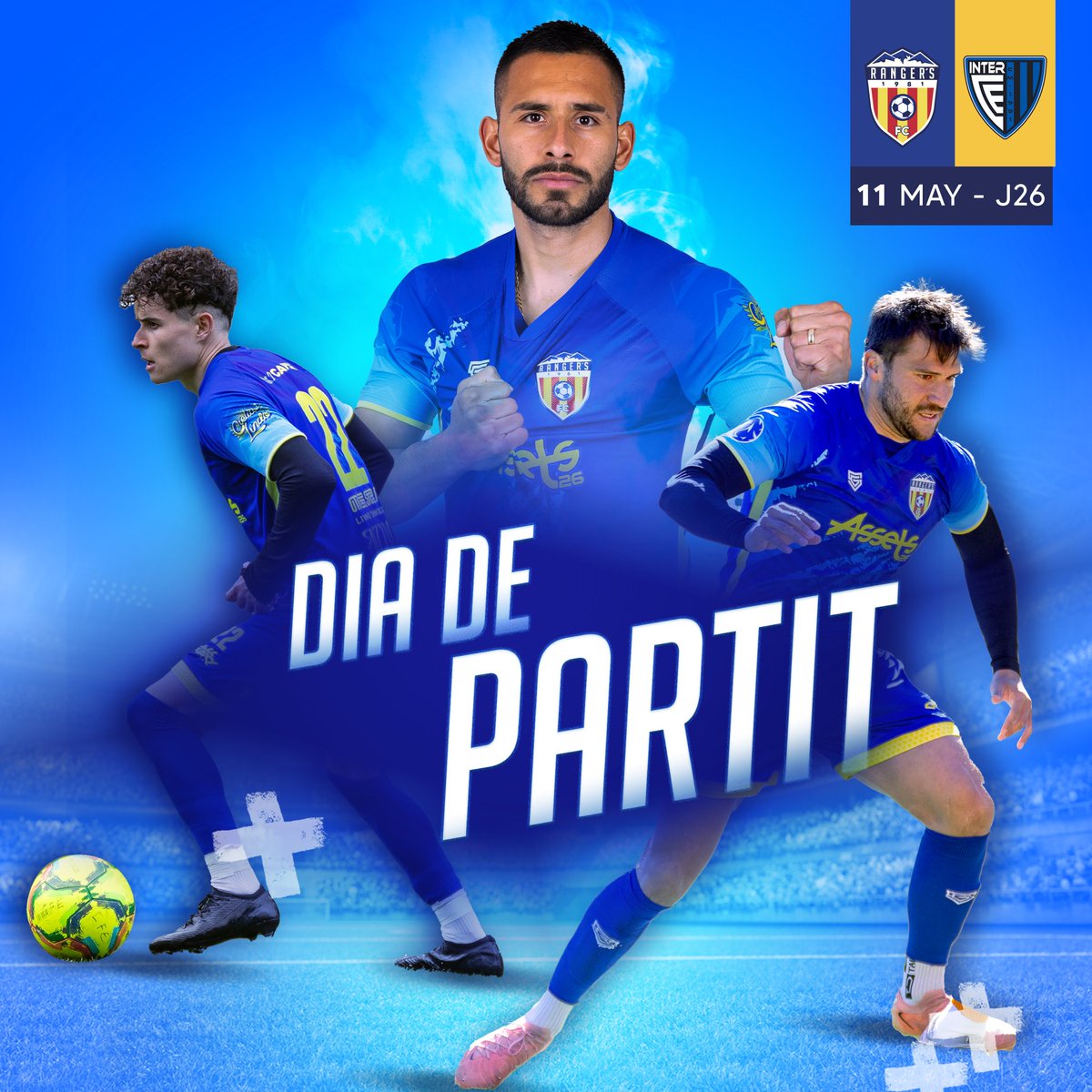 Fanion RANGER'S FC – Andorre – 37x24 Cm, Drapeau Supporter De Foot