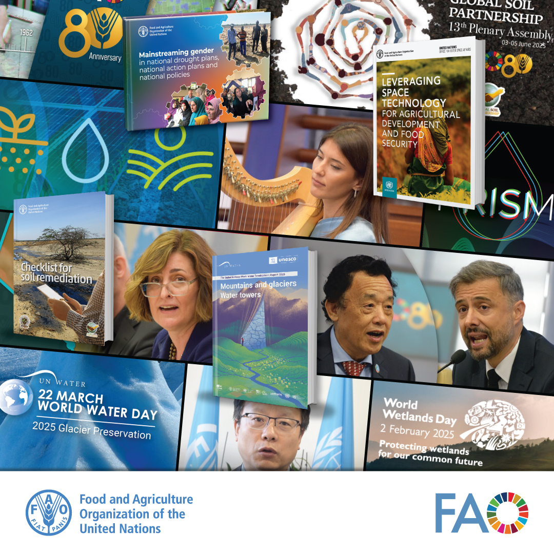 Want to know the latest highlights of FAO's work in land, soil and water management? 💦🌾🛰️

Read the new edition of our newsletter
👇
ow.ly/naVl50VQ9Iu