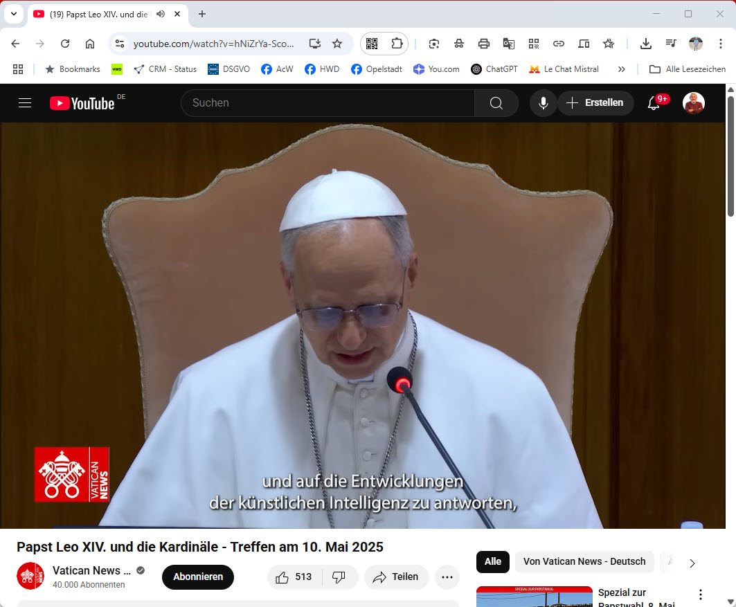 Leo XIV. erklärt Namenswahl: Sozialer Papst für eine neue Zeit

Papst Leo XIV. hat sich bei seiner Namenswahl bewusst auf Papst Leo XIII. bezogen. Leo XIII. war bekannt für seine wegweisende Sozialenzyklika *Rerum novarum* von 1891

achim-weidner.de/leo-xiv-erklae…