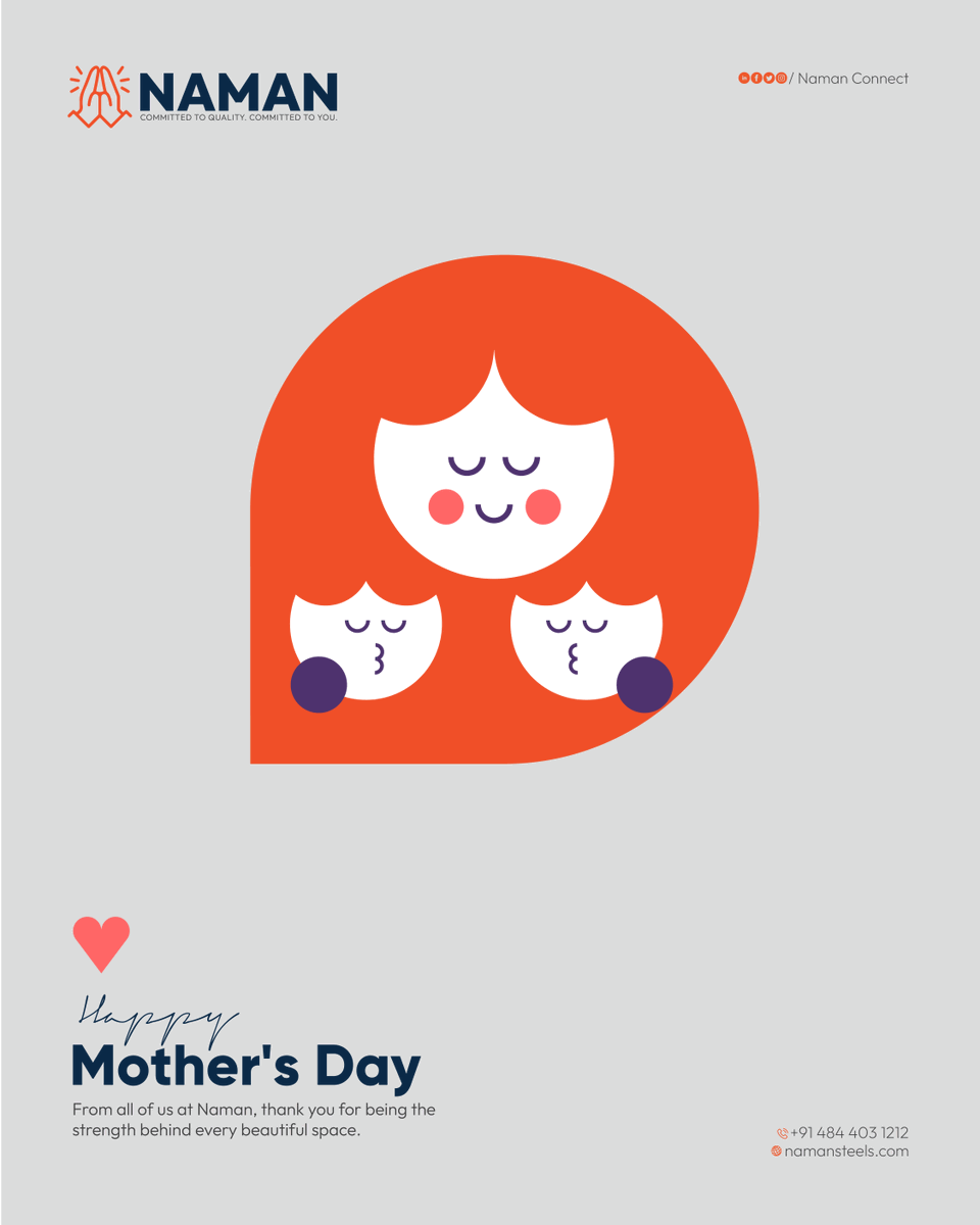 NamanConnect's tweet photo. To the ones who build, nurture, and inspire — Happy Mother’s Day 💐
From all of us at Naman, thank you for being the strength behind every beautiful space. 
.
.
.
.
.
.
#HappyMothersDay #NamanCares #MothersDay2025 #BuiltWithLove #StrengthAndGrace #MothersInspire https://t.co/wL191o4iyu