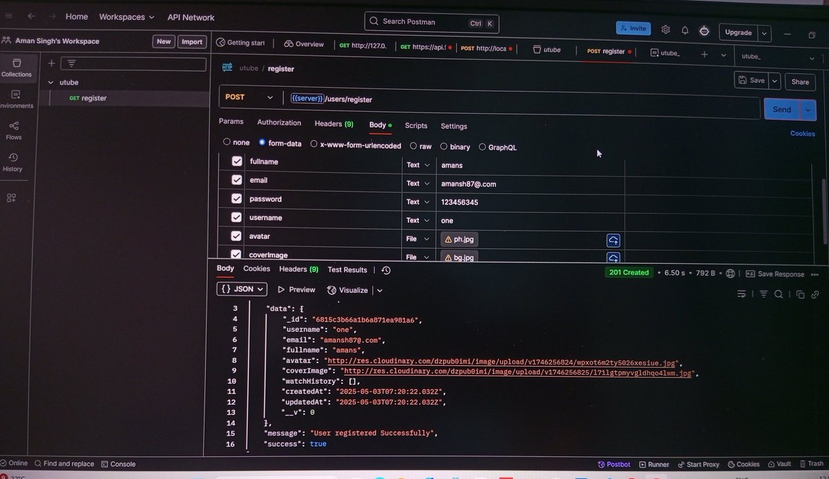 Think 🤔 Like a User, Test Like a Hacker 🧑🏼‍💻, Debug 🛠 Like a Detective
Using <a href="/getpostman/">Postman</a> is like playing both customer and quality checker. 
#Day_08 of #100DaysOfCode