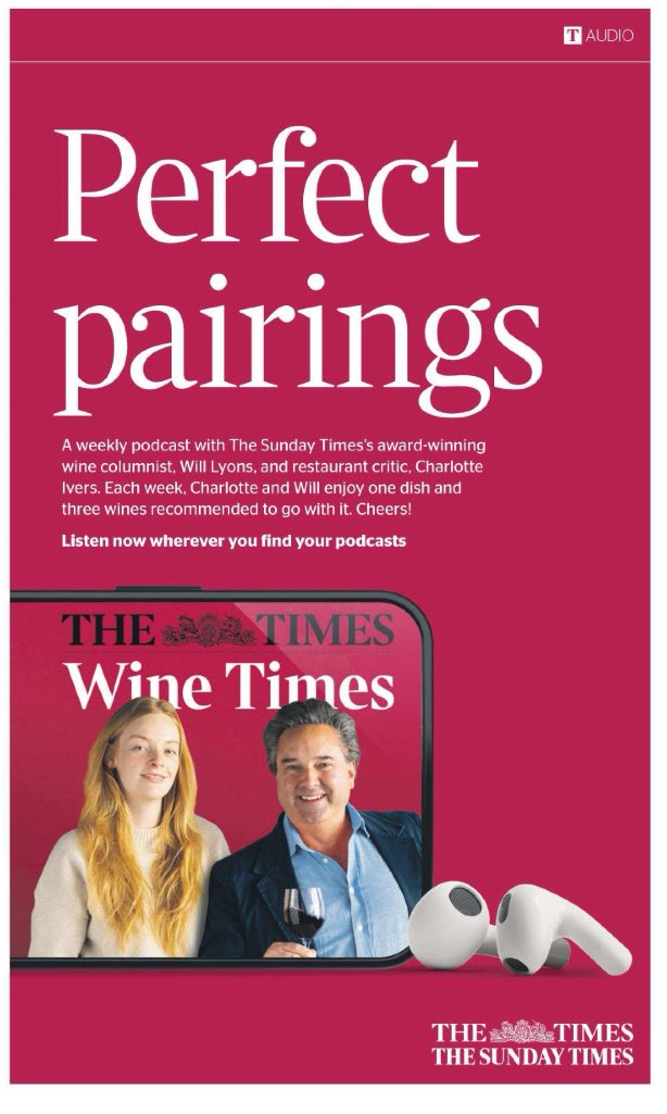 Will Lyons (@will_lyons) on Twitter photo NEW episode of Wine TimesâŠFood, Wine, Lively Conversation with <a href="/CharlotteIvers/">Charlotte Ivers</a> and this week - puddings and sweet winesâŠ
podcasts.apple.com/gb/podcast/win⊠NEW episode of Wine TimesâŠFood, Wine, Lively Conversation with <a href="/CharlotteIvers/">Charlotte Ivers</a> and this week - puddings and sweet winesâŠ
podcasts.apple.com/gb/podcast/winâŠ