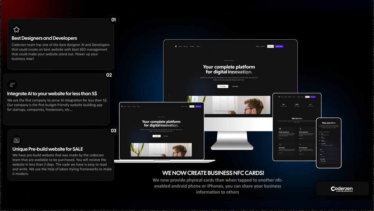 coderzen_'s tweet image. 🤚Stop settling for less! Coderzen creates the best-designed, responsive websites to power up your business and get you seen on Google. Explore now! 📈 
🌐 coderzen.is-a.dev 
#webdevelopment #smallbusiness #seo