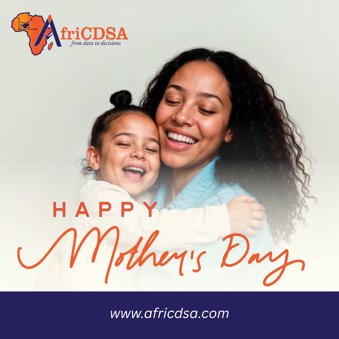 afri_cdsa's tweet image. Happy Mother’s Day! 
Today, we celebrate the strength, love, and wisdom of all the amazing mothers who inspire us every day. At AfriCDSA, we honor the women turning data into decisions—at home, at work, and beyond.

#MothersDay #AfriCDSA #FromDataToDecisions #CelebrateMoms…