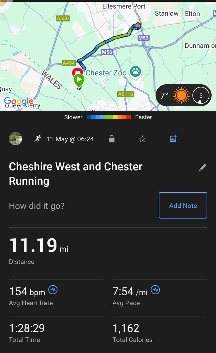 Nice to get out before work. Not run like that for a while so we shall see how I feel 😂........ Happy Sunday everyone 😊 and good luck to everyone doing Rob Burrow Leeds Marathon today ☺️💪 #ukrunchat #runchat #runner #runningforme