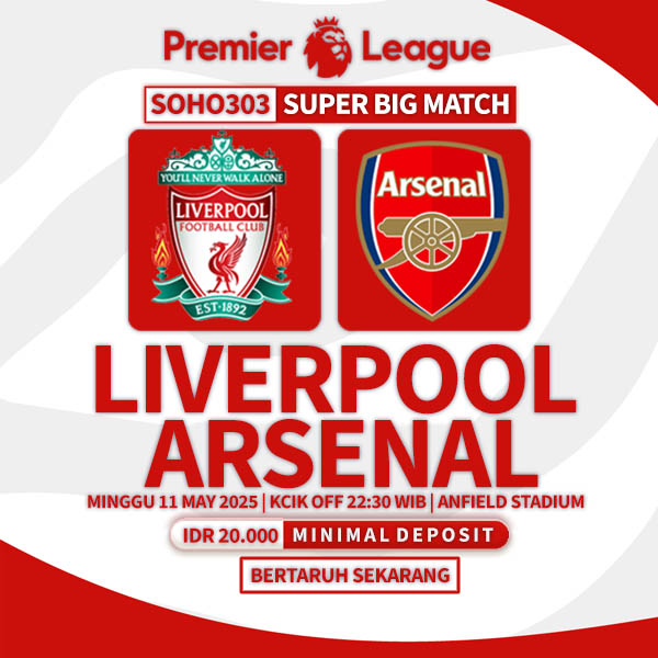 cuan_naga's tweet photo. English Premier League | SOHO303
11/May 22:30 Liverpool vs Arsenal HDP 0 : 1/4

#soho303 #liga1 #ligainggris #ligaitaly #ligaspanyol #persija #sbobet #chelsea #arsenal #liverpool #fyp #intermilan #roma #acmilan #juventus #barcelona #psg #ligachampion #intermilan #nice #psg https://t.co/BKh1yWzwEZ