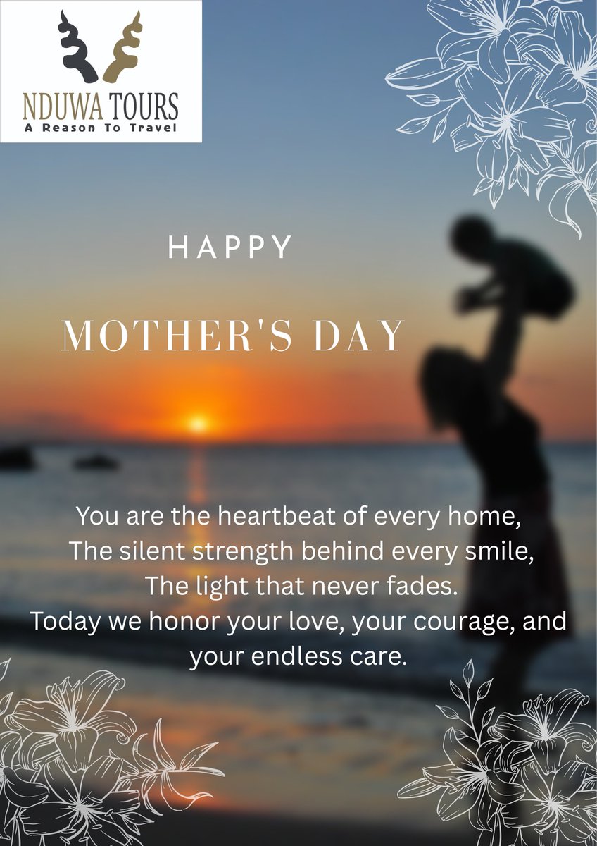 nduwatours's tweet photo. Happy Women's Day to all the incredible mothers around the world! May your day be filled with love, peace, and the recognition you truly deserve. You are the heart of every home and the strength behind every generation. 💐💖 https://t.co/SY19NcOerB