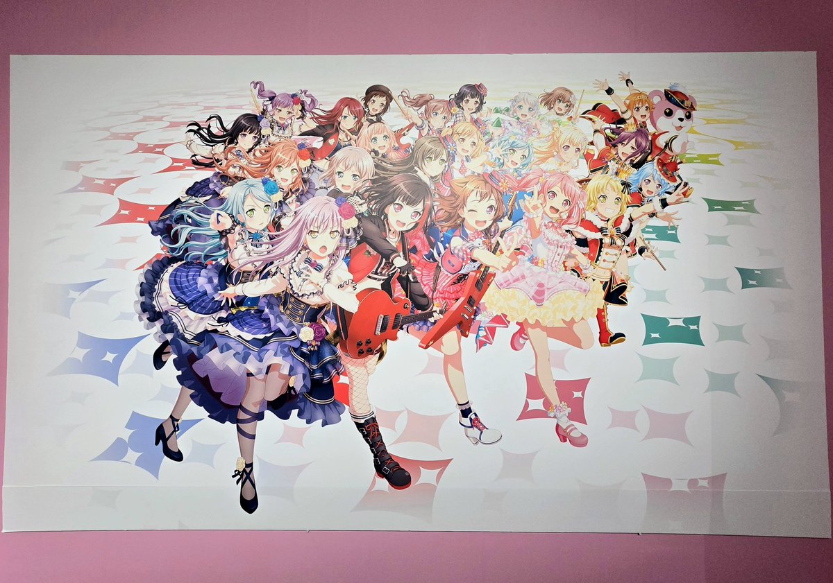 #バンドリ10th展 大阪参戦!🎸
一期の原画まで展示されてて眼福でした。幸せ空間ありがとう...✨ 