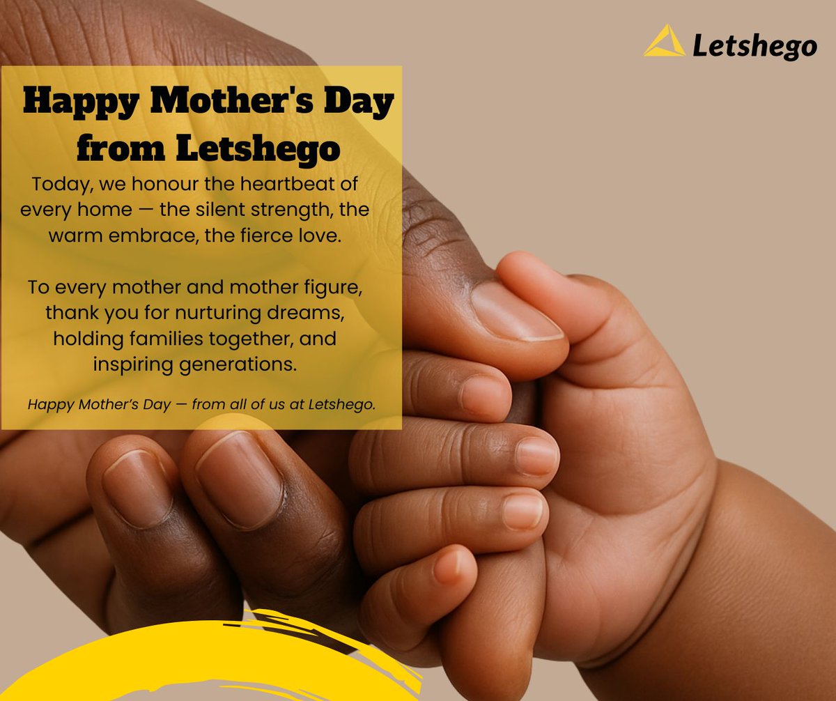 LetshegoRw's tweet image. Happy Mother’s Day to all the amazing moms out there!
You’re our everyday heroes. 
love, strength, and care deserve to be celebrated not just today, but every single day! ❤️🙏
#HappyMothersDay2025  #Letshego #LetsGo