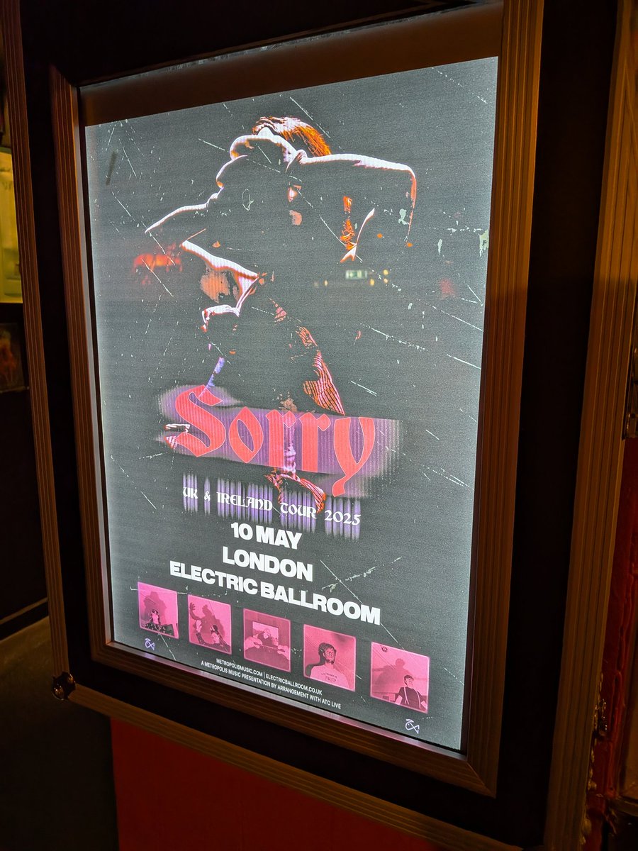 Last night <a href="/sorrybanduk/">SORRY</a> at Camden. For me they are the best songwriters around and have been for years. And their new album is finished Louis said!