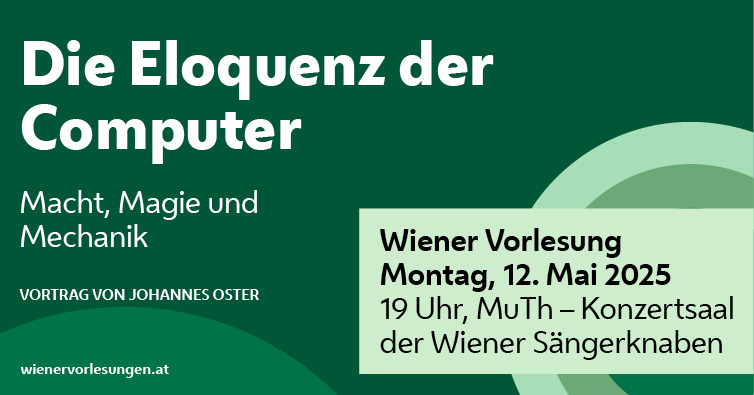 Am 12.5. spricht KI-Experte Johannes Oster im MuTh über „Die Eloquenz der Computer – Macht, Magie und Mechanik“. Themen sind die geopolitischen und gesellschaftlichen Umwälzungen durch KI-Modelle. Seid live vor Ort oder via Stream dabei. Alle Infos: vorlesungen.wien.gv.at/eloquenz-der-c…