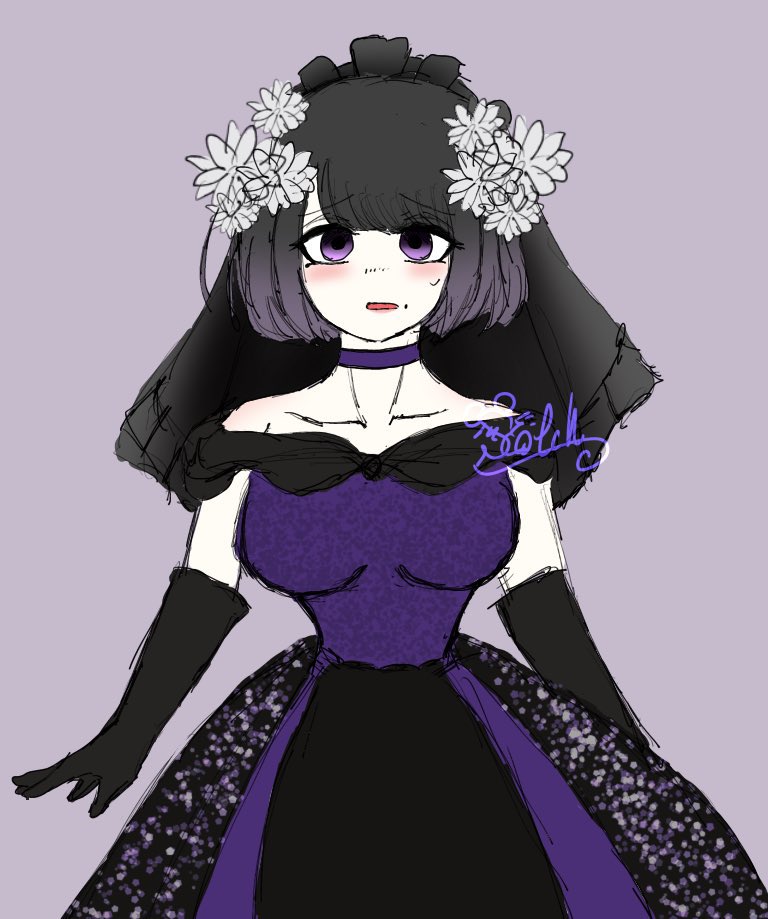 エフィー(OC)描きました。
線と色塗り共に雑です