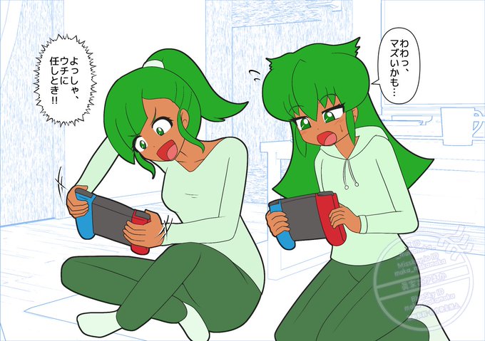 ゴールデンウイーク増刊号を目指して描いたイラスト
完成に至らず、いったんこんな感じ
うちの子ラフィカ・ウィンディ姉妹 