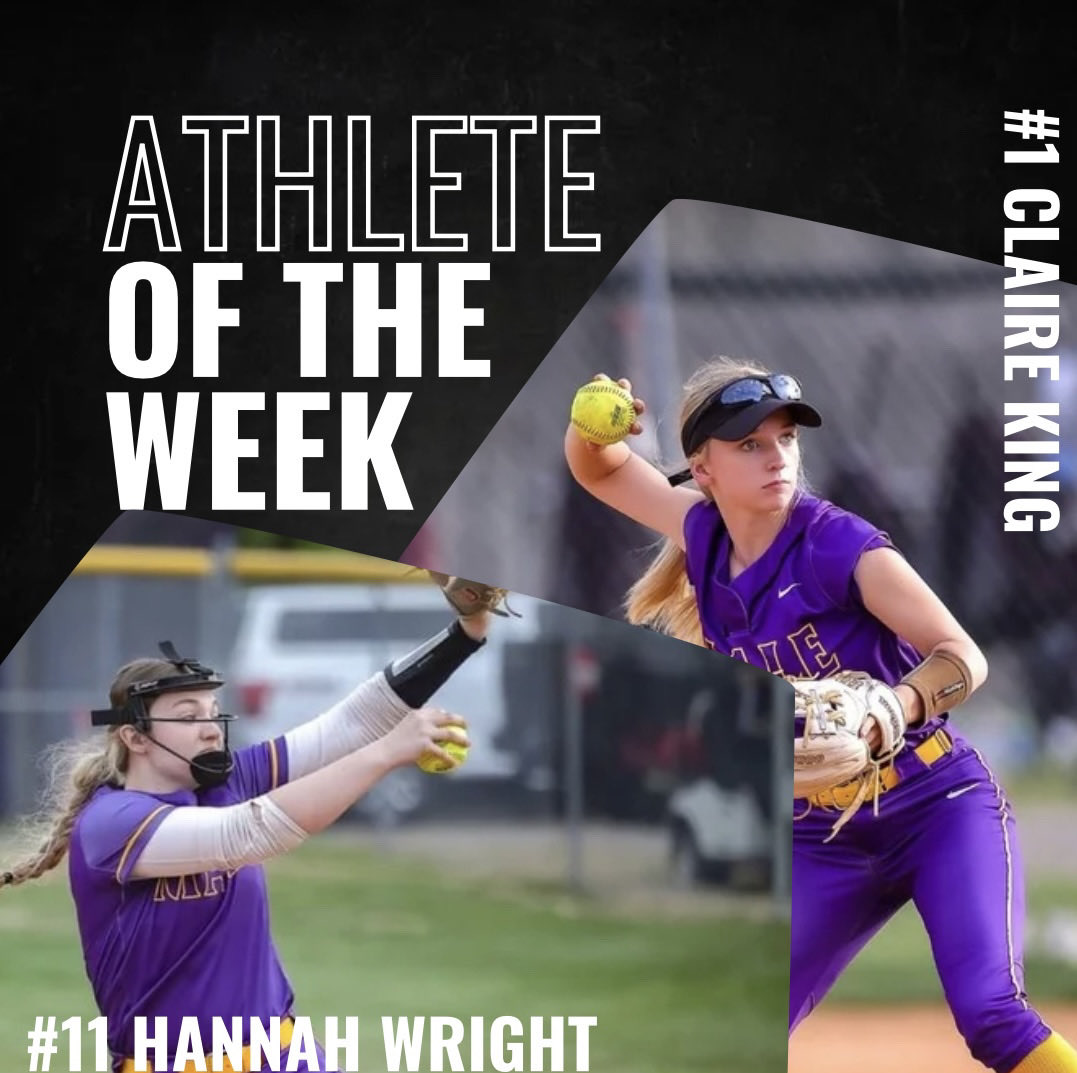 Lady Bulldogs Claire and Hannah are named Co-Athlete of the Week!   Congratulations!!

Claire BA .700 OBP .769 
 H-6 2B-1 RBI-2

Hannah 15.1 IP 24 K

<a href="/clairek320/">Claire King</a> <a href="/Hannah_Wright06/">Hannah</a>