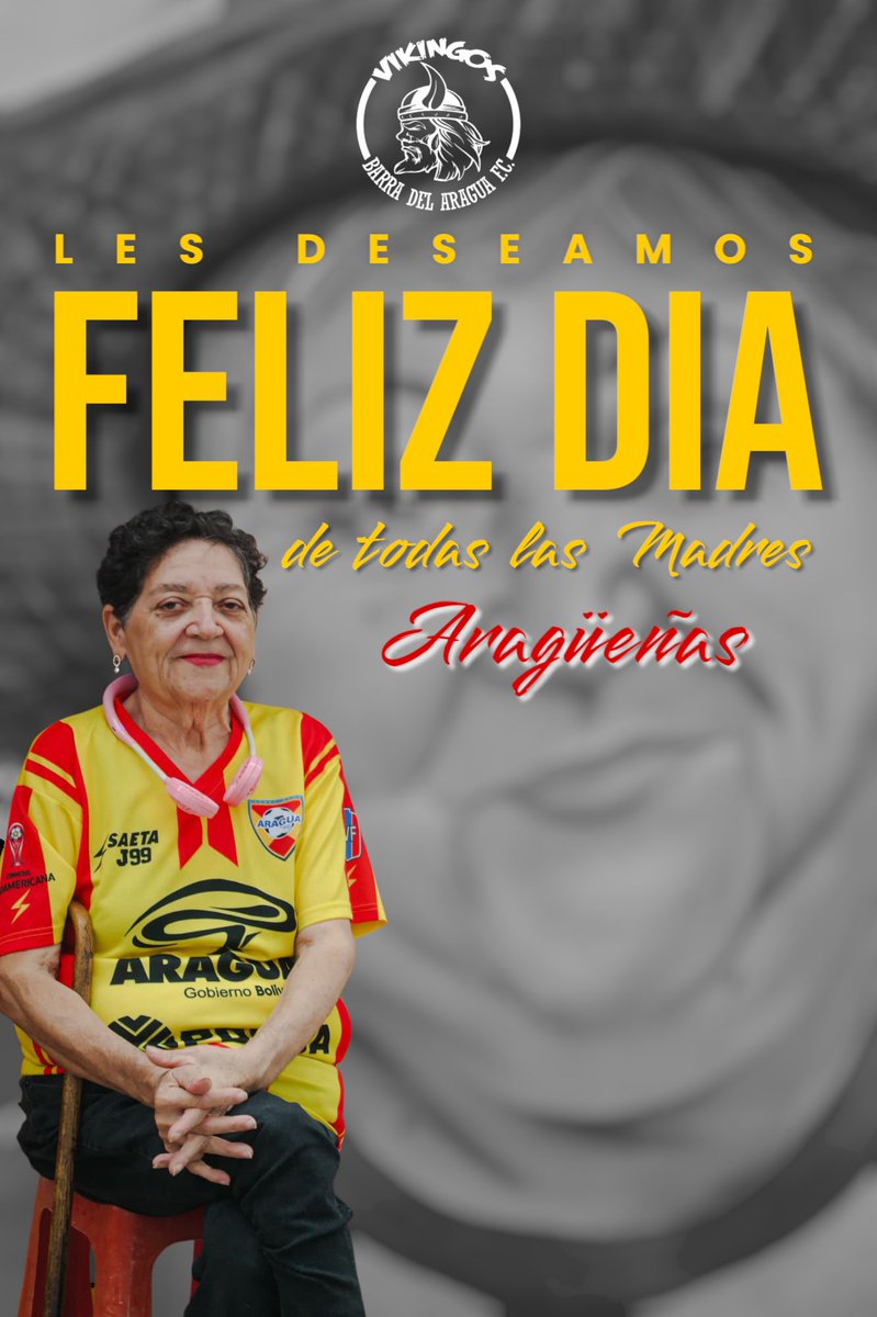 Gracias por ser mi vieja, gracias por hacerme Aragüeño, TE AMO MAMÁ!!! 
.
.
.
#VamosVikingos #oroysangre💛❤ #VamosAragueños #Aragua #LigaFutve