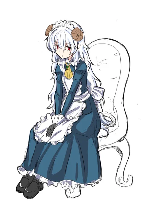 うちにまともなメイド居たかなって赤いのが雇用主の意向無視の魔改造をしすぎて、職場を次々とクビになるマルティナ技師、白いのが魔法具オタクで生活感覚無の引き篭もりシュリー魔導博士。紅白金欠コンビ。借金奴隷として売られそうな所でブラント家に拾われてメイド(戦闘員)やってる。 