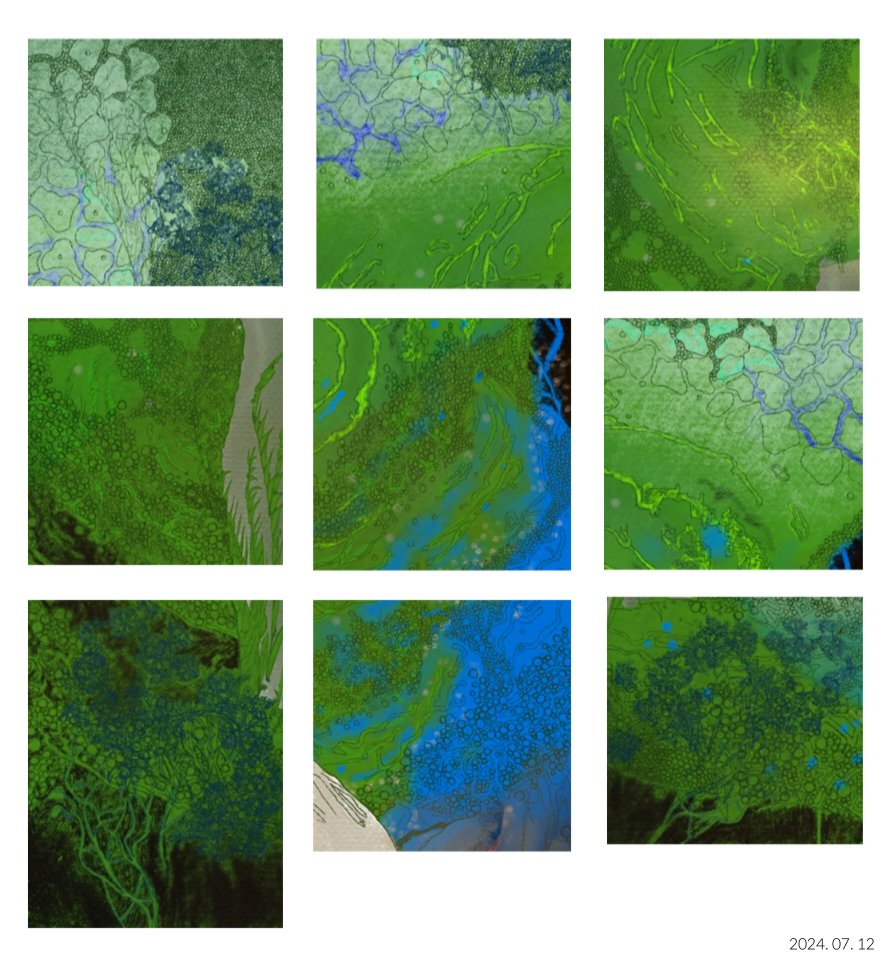 앨범 표지 만드는 중이예요