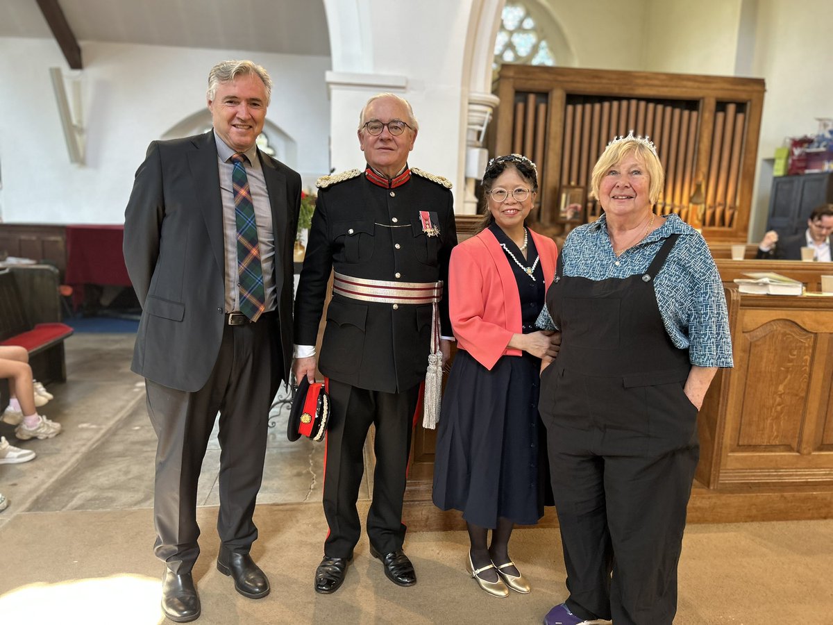 Lovely service <a href="/AllSaintsChHill/">AllSaintsChildsHill</a> to commemorate VE Day 80th Anniversary.  A real honour to have the Deputy Lord Lieutenant at the service.  It’s going to be a great party afterwards!