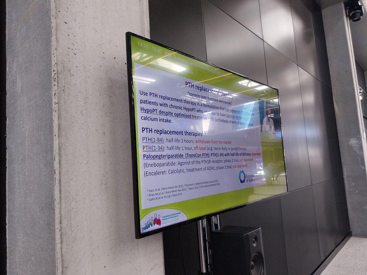 Elena Tsourdi (@elena_tsourdi) on Twitter photo Such a full house on the presentation of the new <a href="/ESEndocrinology/">European Society of Endocrinology (ESE)</a> Guidelunes on chronic hypoparathyroidism, one has to follow from a screen outside the Hall 😎Still, great presentation of management including novel aspects of PTH replacement therapy! Such a full house on the presentation of the new <a href="/ESEndocrinology/">European Society of Endocrinology (ESE)</a> Guidelunes on chronic hypoparathyroidism, one has to follow from a screen outside the Hall 😎Still, great presentation of management including novel aspects of PTH replacement therapy!