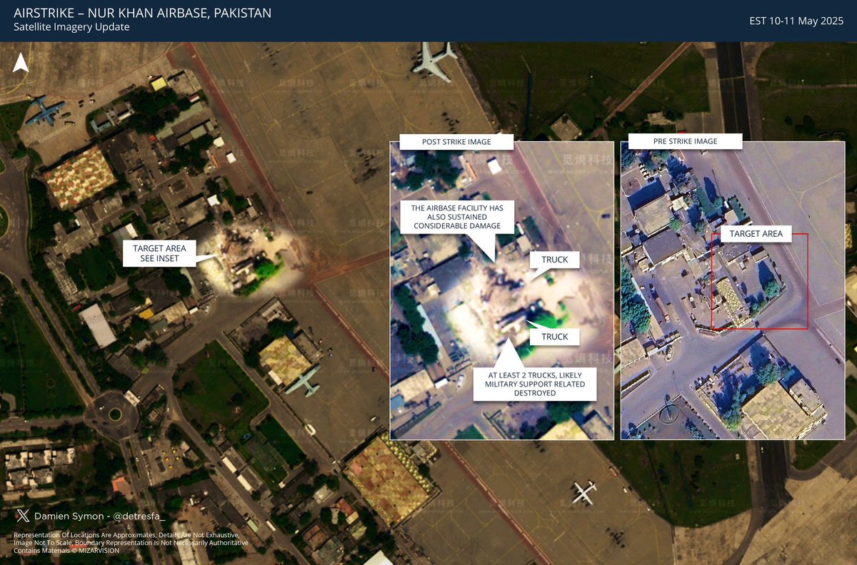 KanchanGupta's tweet image. Something happed at Nur Khan which is of 'strategic importance' to Pakistan, and that something was done by our Defence Forces. A foreign aircraft rigged with equipment to pick up and measure radioactivity is believed to have landed there after this 'something' happened.