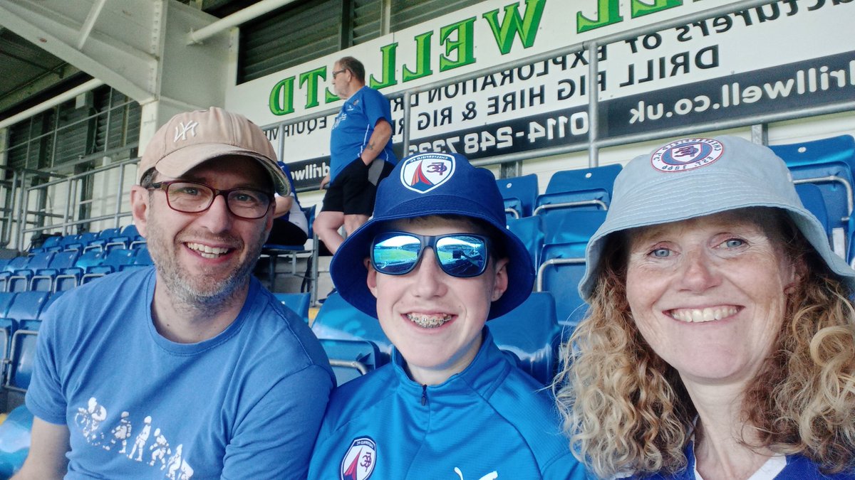 WillisCeri's tweet photo. @ChesterfieldFC The #YorkSpireites are in the building 💙⚽ https://t.co/HS7FE1Lr7M