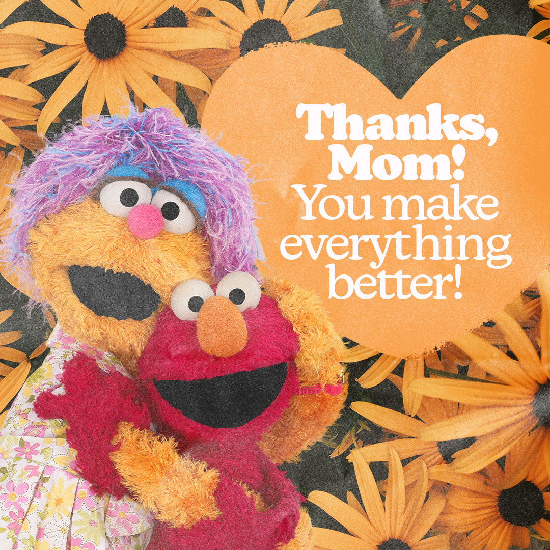 sesamestreet's tweet image. Happy Mother's Day from your furry friends on Sesame Street! Thank you for all that you do. 💛💚 #MothersDay