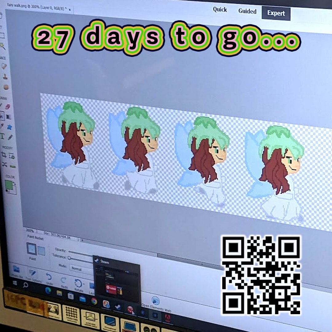 Some uplifting art for your weekend from a game made by some 13 yr olds inspired by the "Cottingley Fairies" for #Bradford2025