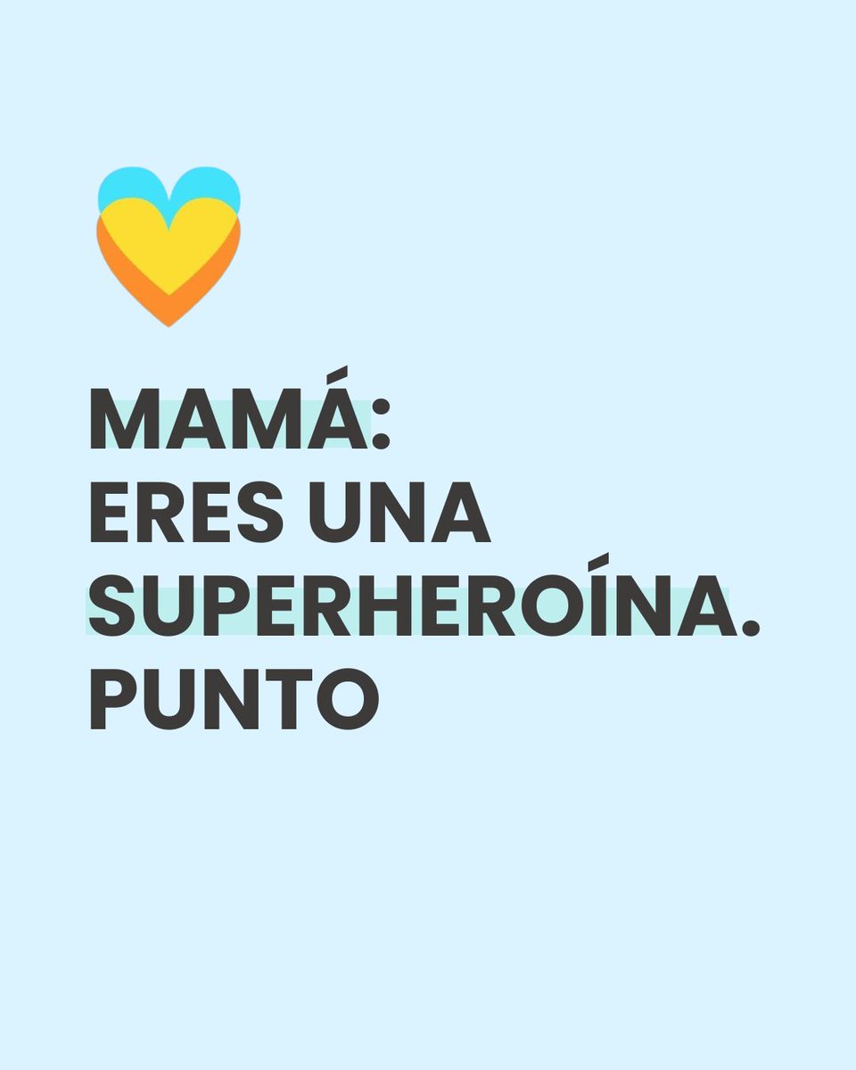 Gracias por ser refugio, fuerza y ternura. Por estar, incluso cuando estás agotada. Hoy celebramos tu amor, que es el verdadero súperpoder. 🦸🏽‍♀️❤️  

Hoy las mamás están de fiesta en muchos países. 🥰 ¡Feliz día de la Madre! 💐