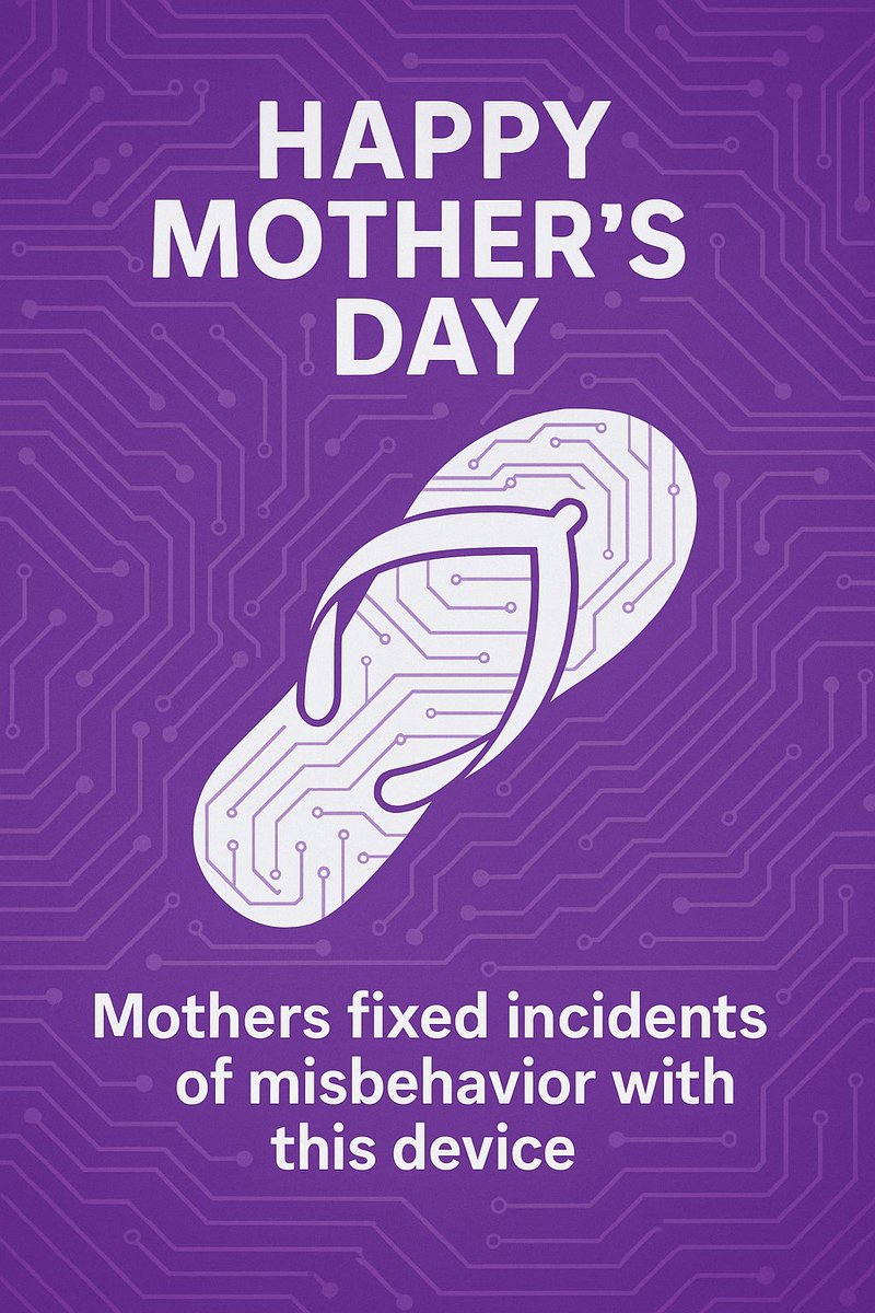 securitynewbie's tweet photo. Happy Mother’s Day to the OG #IncidentResponder! she had y he ultimate fix… the legendary flip-flop. No bugs made it out alive. #ZeroDowntime. Always on call. Shout out to the superhero mom who debugged your life!
#MothersDay #FlipFlopFix #CyberHumor #SecurityNewbie https://t.co/Gz19ki943Z