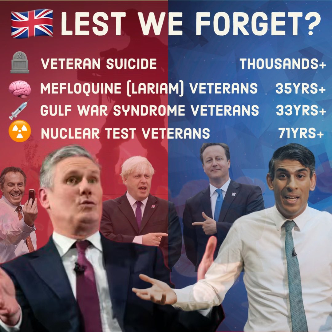<a href="/MarkOrmrod/">Mark Ormrod MBE</a> Out of Duty to the Troops and my Muckas — Always.

For successive governments that abandons its injured veterans to protect its narrative — Never!

Don’t enlist until they fix it.
#NoDisadvantage 🤷🏼‍♂️
#TheyBreakYouTheyFixYou