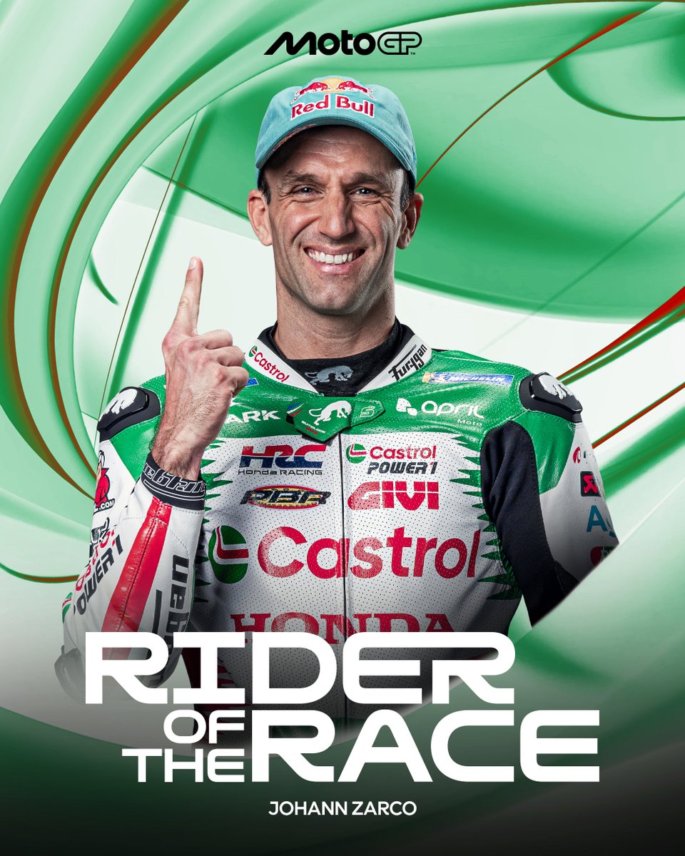 Obviously, Zarco has been chosen RIDER OF THE RACE! 💯

Check out the results here 👀 bit.ly/4lG2iT7 

#FrenchGP 🇫🇷