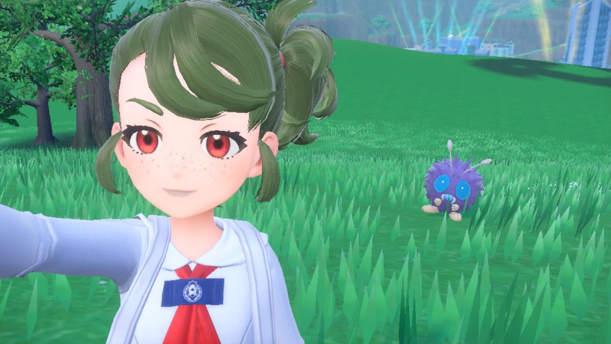 WhimsyCrafts's tweet photo. Quick early morning Mother's Day shiny hunt has been completed! 

My perfect little blue eyed bug 💙
#ShinyPokemon https://t.co/TMrvzkHNHW