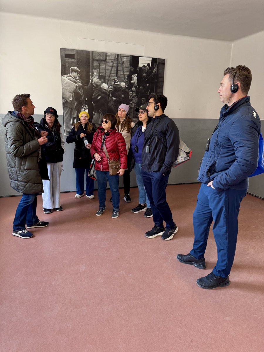 IH_Tours's tweet photo. An impactful visit to Auschwitz-Birkenau on "From Darkness to Light: The Resilience Tour". In a time when hatred is so prevalent, it is so important to come and bear witness to the Holocaust in the places where it happened. ✡️🇵🇱
#neveragainisnow #neverforget https://t.co/H30Y494Cbq