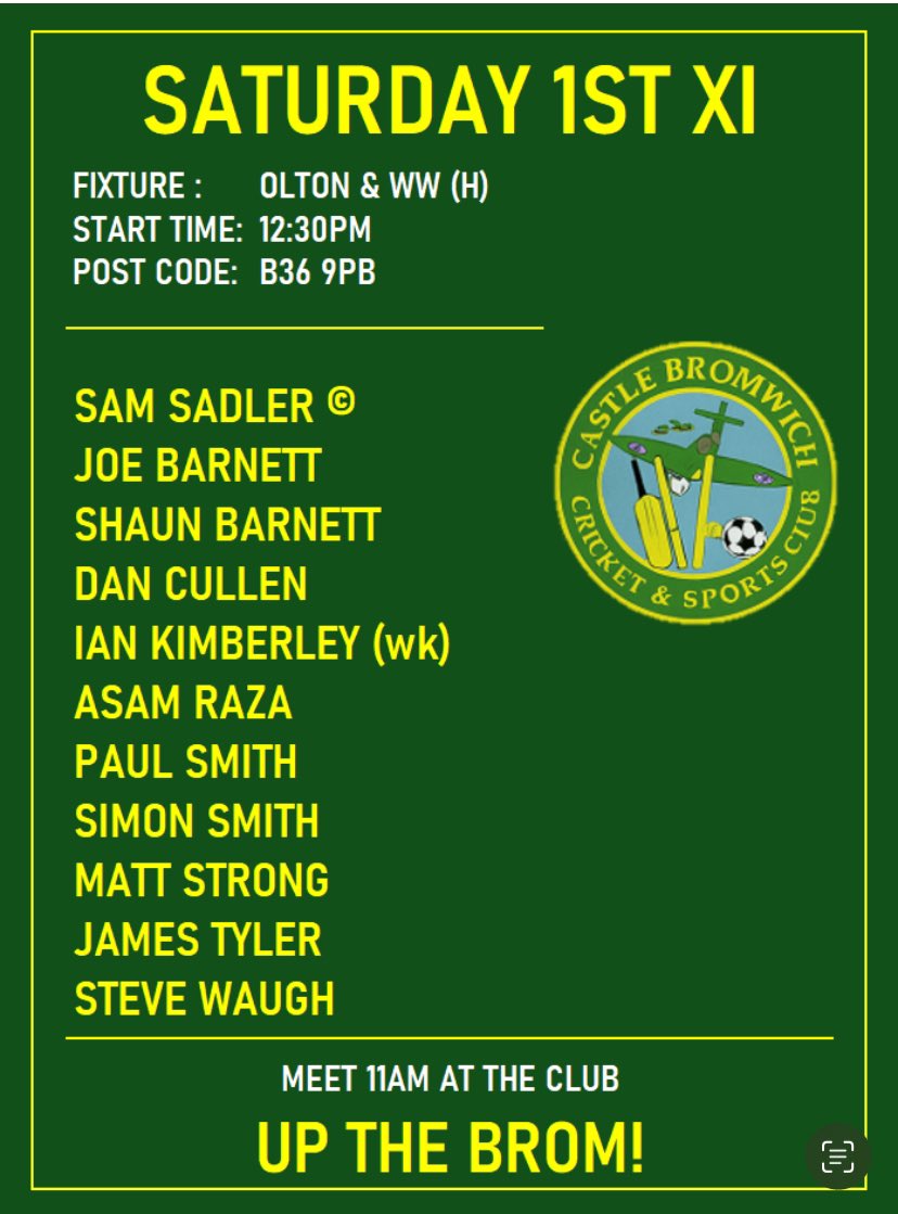 Castle Bromwich CC tweet media