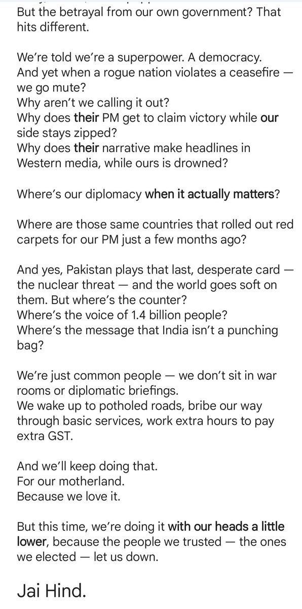 KAIWANT's tweet photo. Aftermath for Common Indian Citizen.
#IndiaPakistanWar #OperationSindoor #India https://t.co/UQYbPMARvA