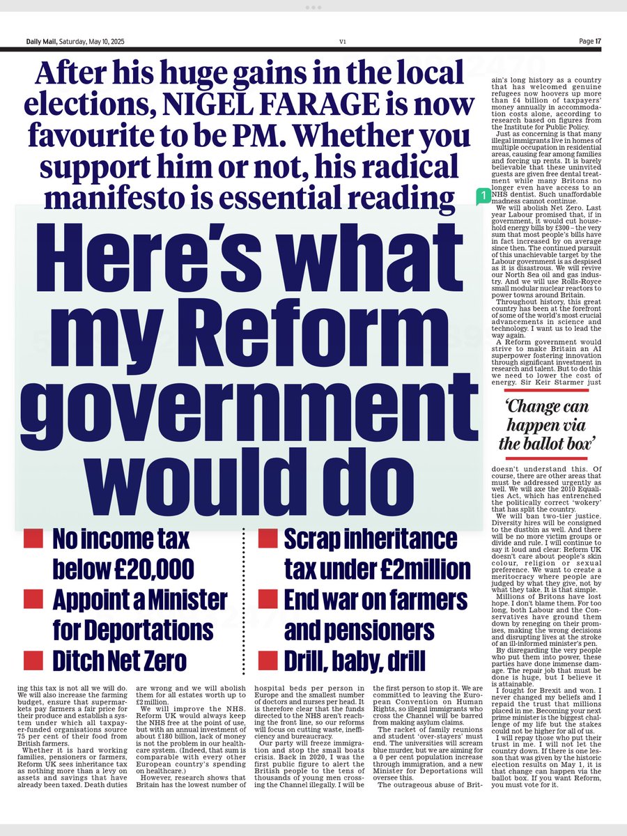 JillBelch's tweet photo. Economists know #Reform is an economic disaster for UK.
Those of us with sense know his #ClimateDenying would be UK disaster. We need amelioration & mitigation to withstand what is coming
We need the cheap electricity renewables bring.
Read this and be afraid.
Donโt vote Reform https://t.co/Cfz2fyf997