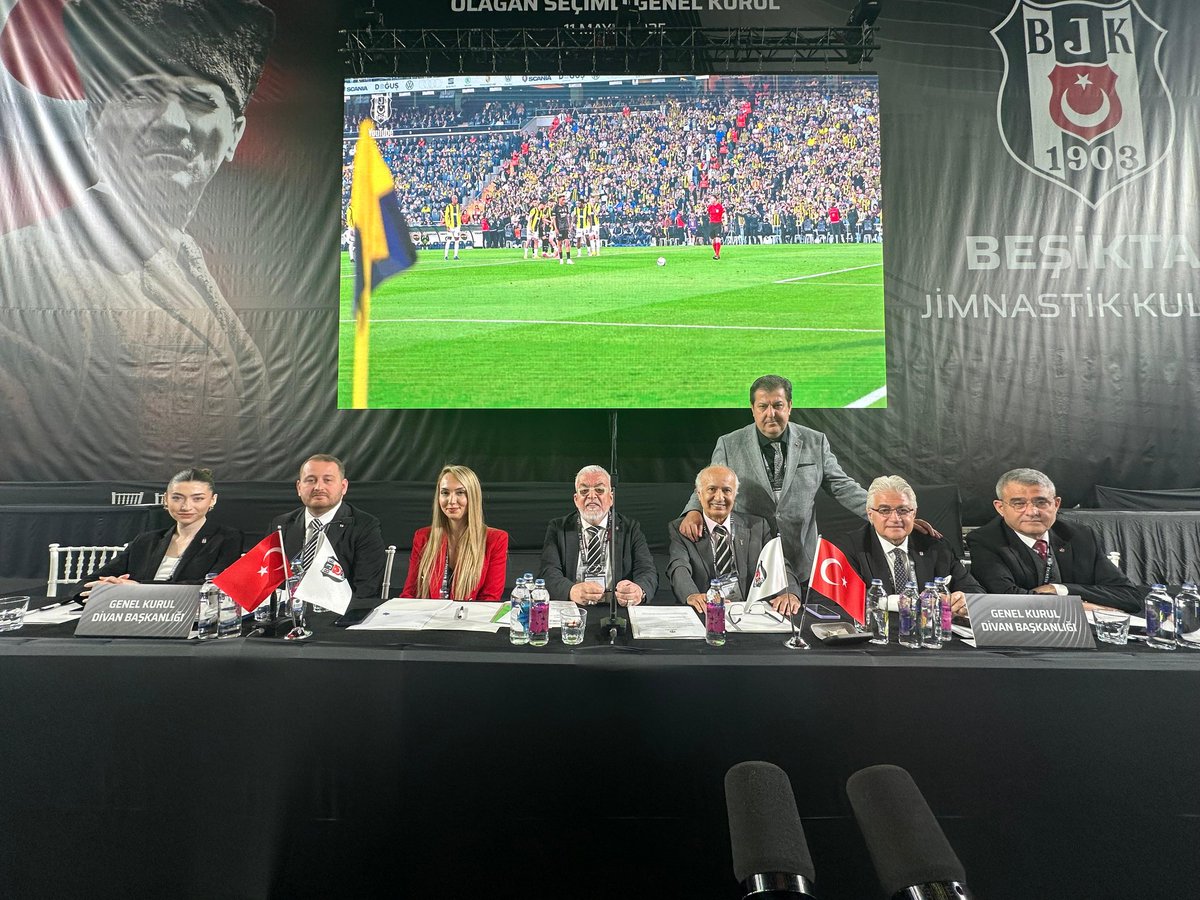 Beşiktaş Jimnastik Kulübü Seçimli Olağan Genel Kurulu toplantısında divan başkanlığı görevini şahsıma ve arkadaşlarıma tevdi eden camiamıza çok teşekkür ederim.