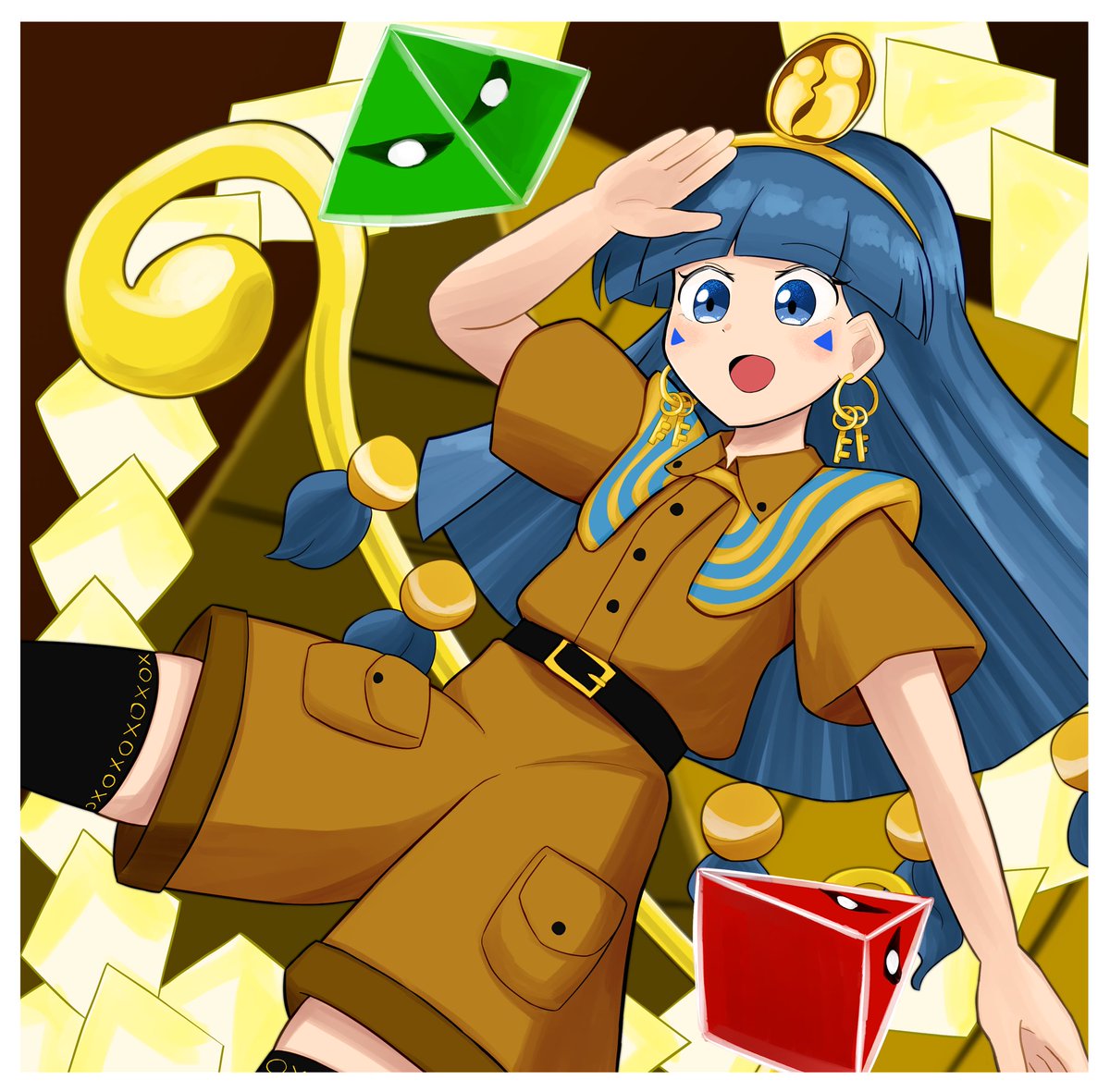 WindLiD01's tweet image. エジプト系ならなぞなぞメイカー #道神馴子