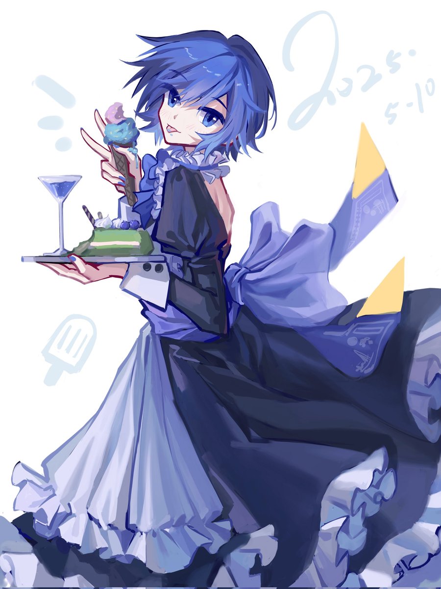mohuanchen's tweet image. #KAITO  #VOCALOID #メイドの日
主打一個雖遲但到……