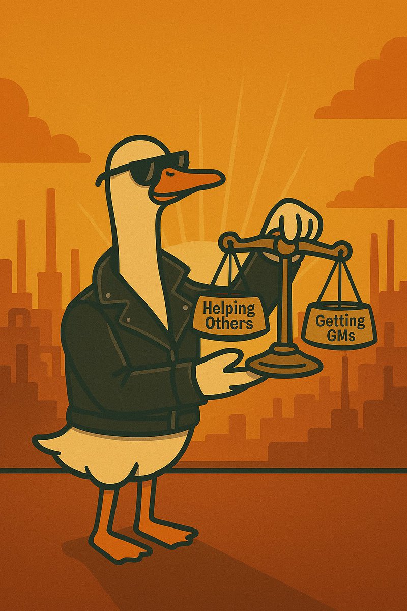 GooseMorningNFT's tweet photo. Every gm lifts someone.
This isn’t just your timeline — it’s our timeline.
Goose Morning to the boosters.
#GM https://t.co/QrZIhfI3Rg