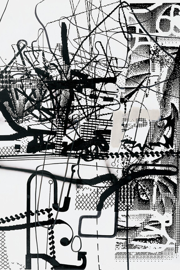 Albert Oehlen, Son of dogshit, 1997 from the series "Computerbilder"