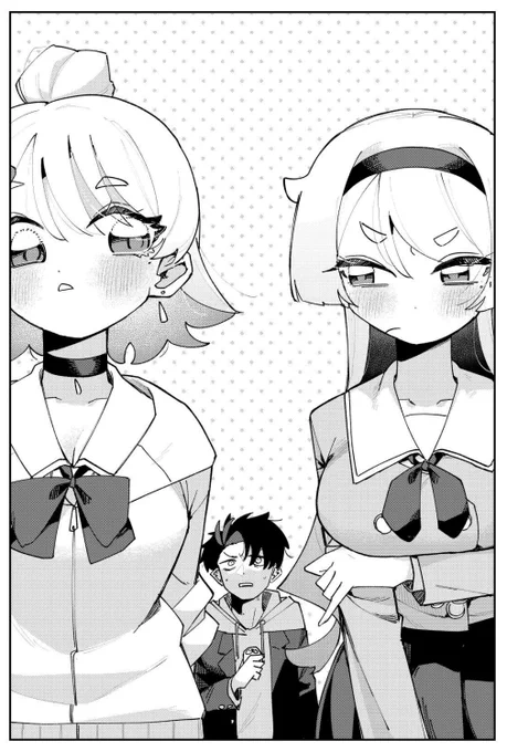 2話の扉絵!
立体感をがんばりました
ぎゃるかの横のハネはこの先どんどん角度があがっていきます
#幼馴染をえらべない 