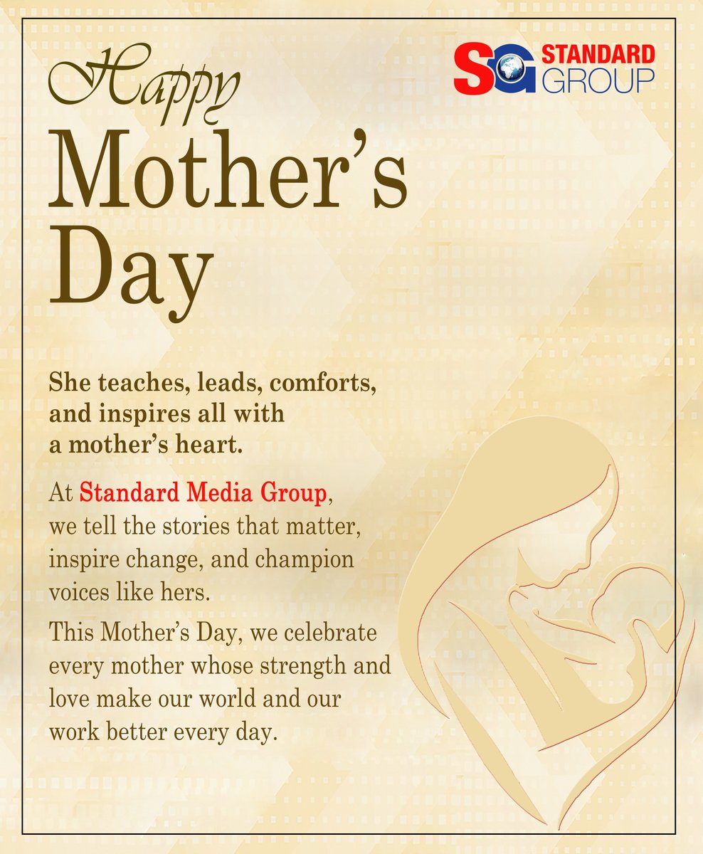 Every story begins with her. Every heartbeat echoes her love.
Happy Mother’s Day from the Standard Group.
#HappyMothersDay