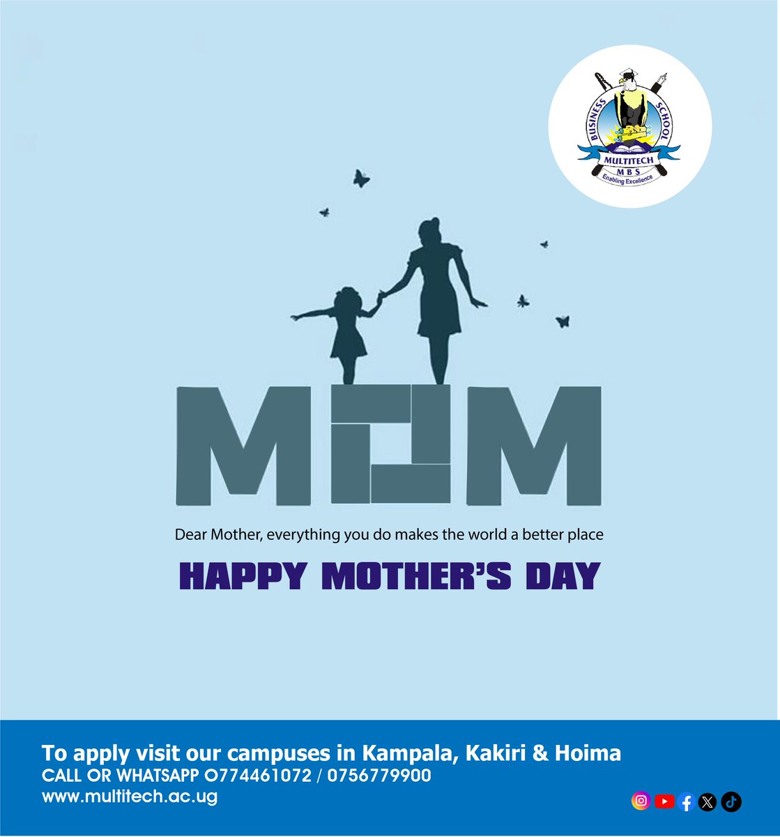 MULTITECHBS's tweet photo. Dear Mother.
This world wouldn't make much sense without you. 
Happy Mother's Day.

#MaySeptIntake 
#MultitechBS 

https://t.co/uar1jvks0q https://t.co/efOSgWfqK9