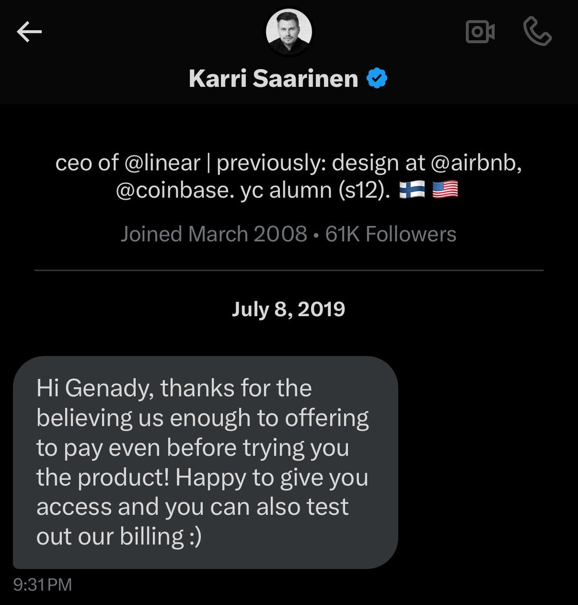 Thank you @linear for helping us ship! https://t.co/9YgsVbbP9Y