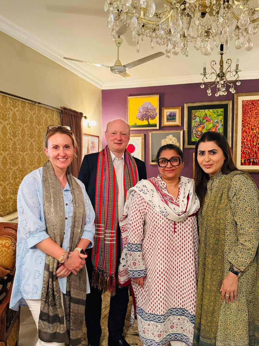 German Consulate General Karachi (@germanyinkhi) on Twitter photo Building Bridges!
CG Dr. RΓΌdiger Lotz and Consul Anja Klos met with Ms. <a href="/ShaziaAttaMarri/">Shazia Atta Marri</a> & Ms. <a href="/Anny_Marri/">Anny Marri</a>, engaging in insightful discussions on bilateral relations & EU cooperation.
#EUinPakistan #GermanyPakistanRelations
#PakGermanDosti
#DiplomacyMatters #BilateralCooperation Building Bridges!
CG Dr. RΓΌdiger Lotz and Consul Anja Klos met with Ms. <a href="/ShaziaAttaMarri/">Shazia Atta Marri</a> & Ms. <a href="/Anny_Marri/">Anny Marri</a>, engaging in insightful discussions on bilateral relations & EU cooperation.
#EUinPakistan #GermanyPakistanRelations
#PakGermanDosti
#DiplomacyMatters #BilateralCooperation